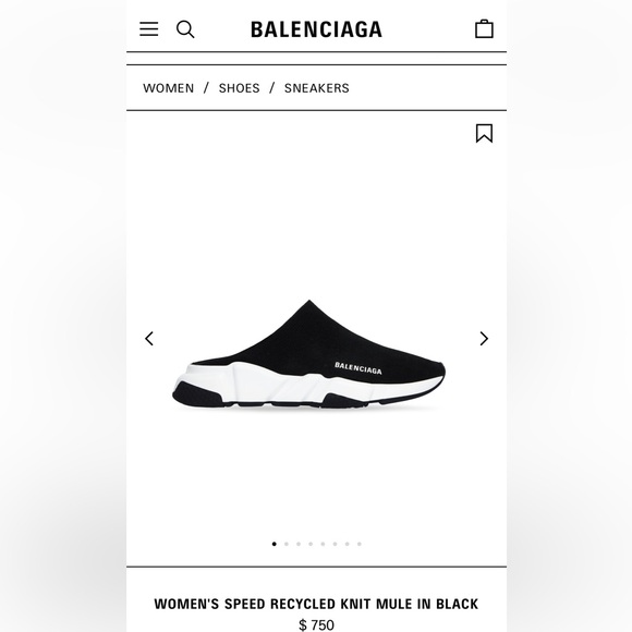 Balenciaga Sneaker Women’s Speed Recycle knit Mule - Picture 6 of 8